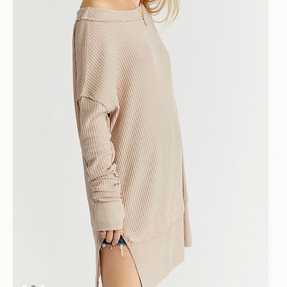Free People Tops - ✅SOLD NWT Free People Thermal Sand Size S